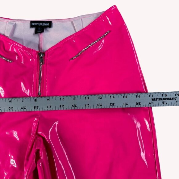 Pretty Little Thing Pink Cowgirl Size S‎ Sexy Bling Latex Party Rave Costume - Picture 16 of 16